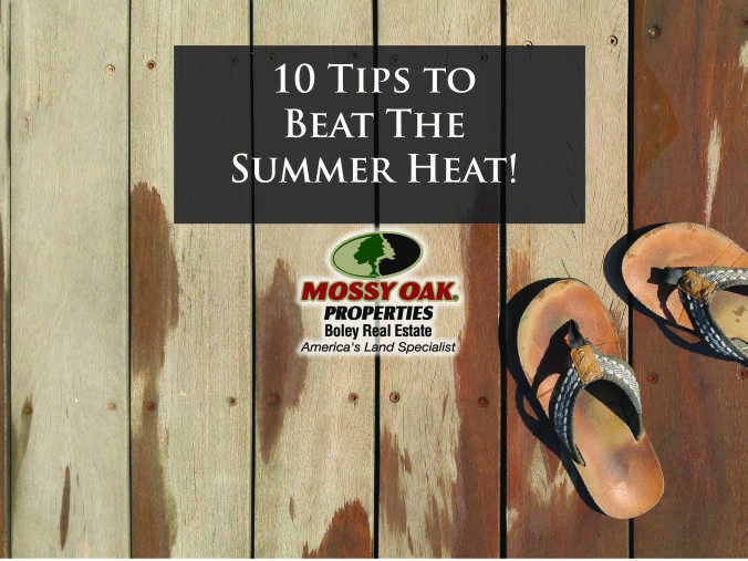 10 Tips to Beat the Summer Heat - Flip flops on a wet wood porch or walkway