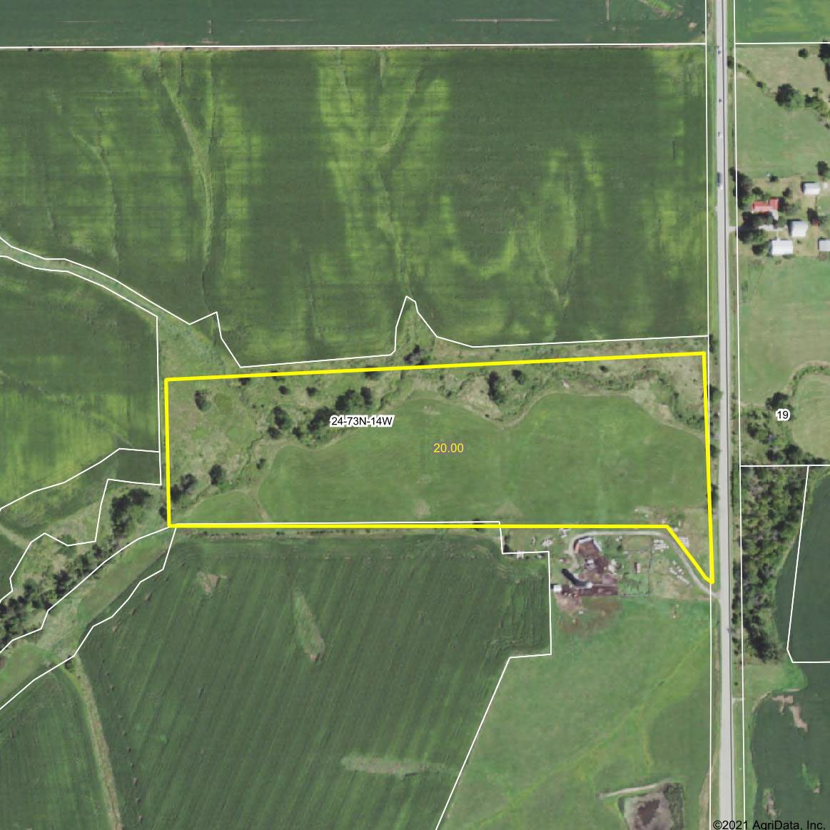 20 m/l acre farm for sale in Wapello County MOP Boley Real Estate